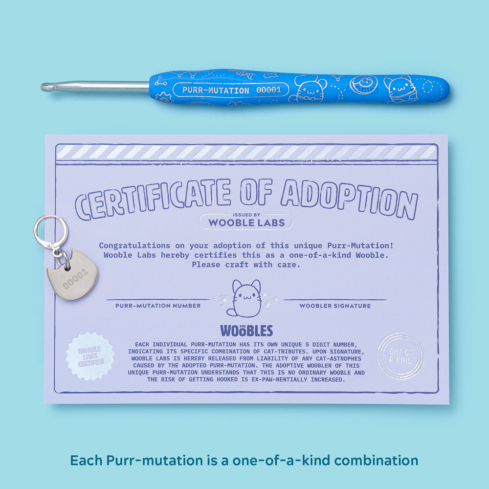 One-of-a-Kind Purr-Mutation Crochet Kit