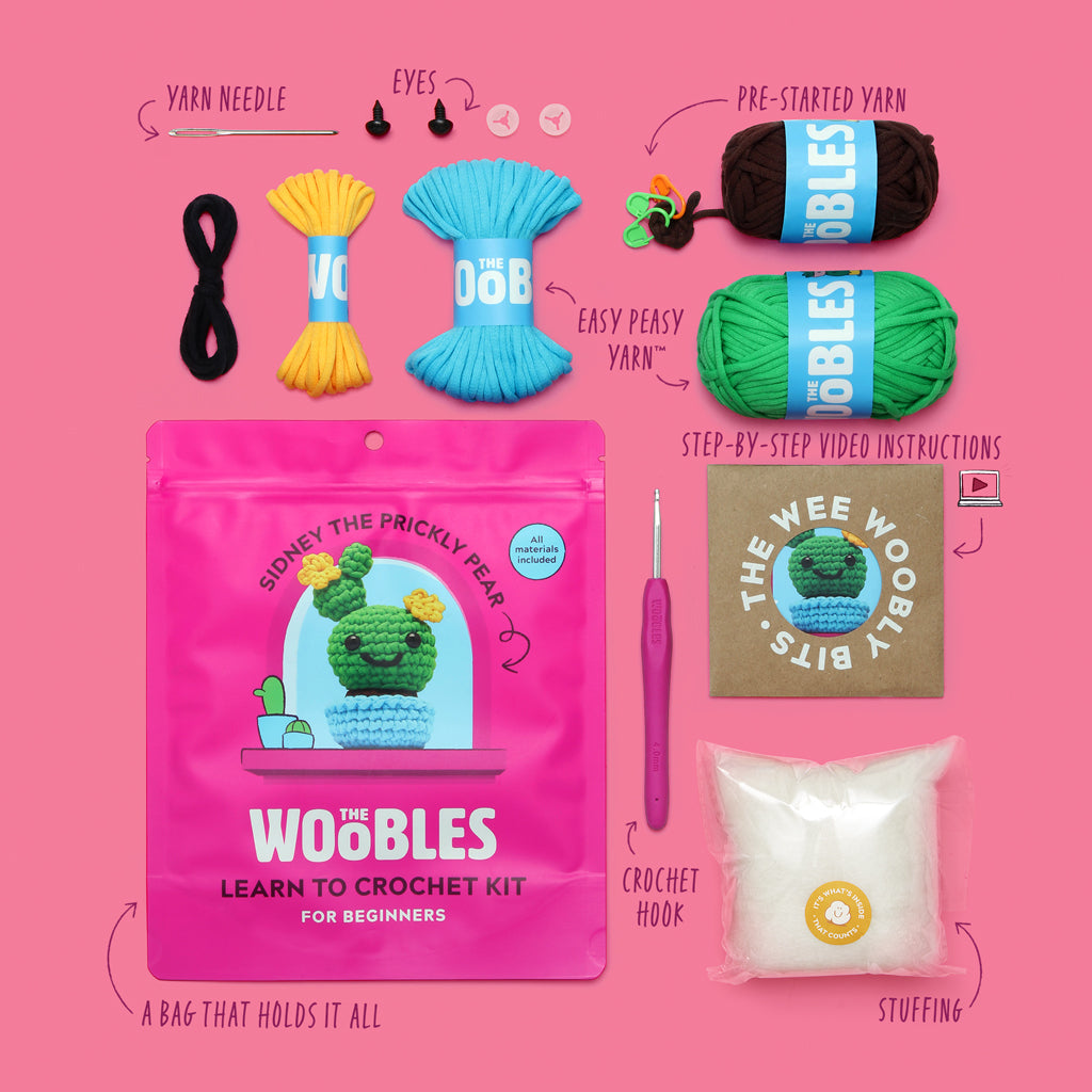 Sidney the Prickly Pear Cactus Crochet Kit